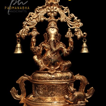 Sitting Ganesha Panchaloha Idol